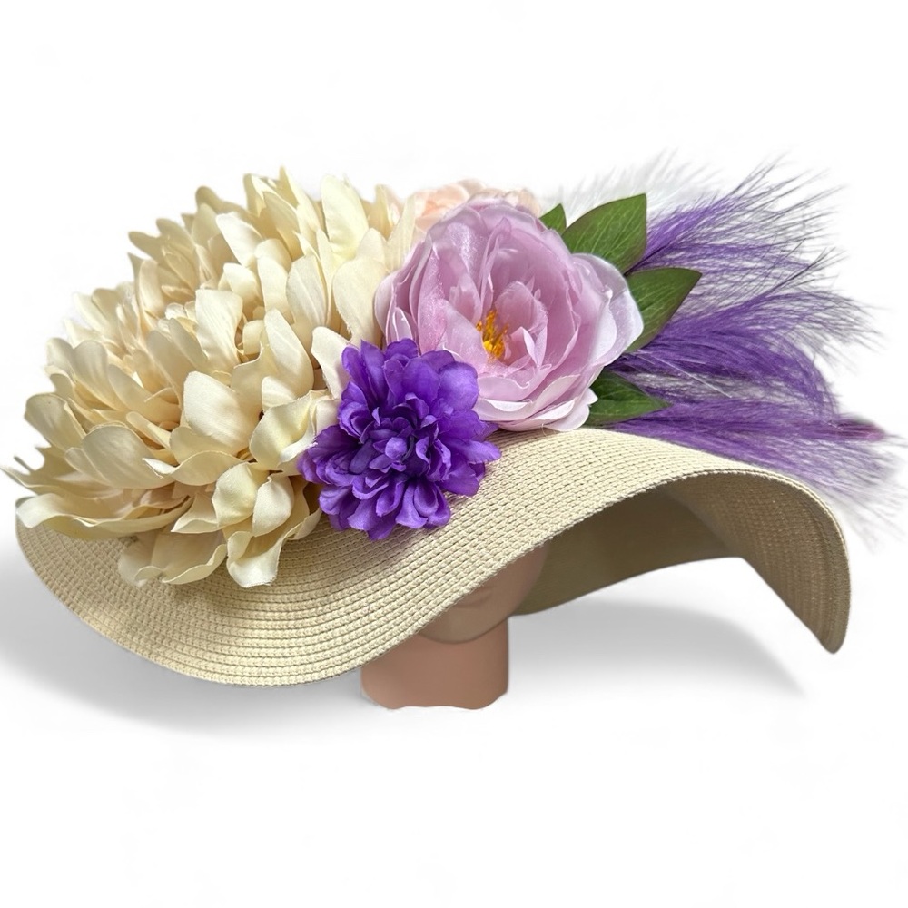 Derby Hat, Floral Sunhat OS